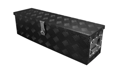 Spec-D Universal 31" Heavy Duty Black Aluminum Tool Box w/ Side Handles, Lock, & Keys                                     - TBOX-ALM03BK - Image 10