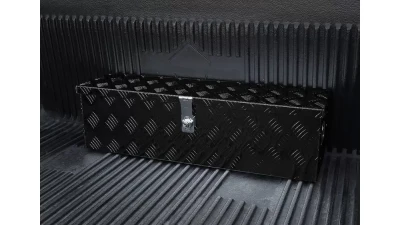 Spec-D Universal 31" Heavy Duty Black Aluminum Tool Box w/ Side Handles, Lock, & Keys                                     - TBOX-ALM03BK - Image 4