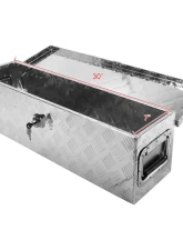 Spec-D Universal 31" Silver Aluminum Heavy Duty Truck Tool Box w/ Side Handles, Lock & Keys                                     - TBOX-ALM03 - Image 5