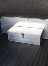 Spec-D Universal 30" Silver Aluminum Heavy Duty Truck Tool Box w/ Side Handles, Lock & Keys                                     - TBOX-ALM05 - Image 4