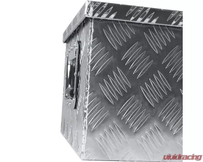 Spec-D Universal 30" Silver Aluminum Heavy Duty Truck Tool Box w/ Side Handles, Lock & Keys - TBOX-ALM05