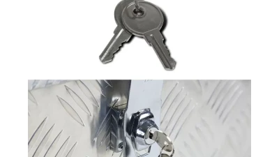 Spec-D Universal 30" Heavy Duty Aluminum Truck Tool Box w/ Side Handles, Lock & Keys                                     - TBOX-ALM05 - Image 10