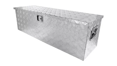 Spec-D Universal 44" Heavy Duty Silver Aluminum Truck Tool Box w/ Side Handles, Lock, & Keys                                     - TBOX-ALM06 - Image 10