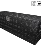 Spec-D Universal 44" Black Aluminum Heavy Duty Truck Tool Box w/ Side Handles, Lock & Keys                                     - TBOX-ALM06BK - Image 10