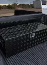 Spec-D Universal 44" Black Aluminum Heavy Duty Truck Tool Box w/ Side Handles, Lock & Keys                                     - TBOX-ALM06BK - Image 3