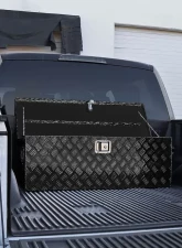 Spec-D Universal 44" Black Aluminum Heavy Duty Truck Tool Box w/ Side Handles, Lock & Keys                                     - TBOX-ALM06BK - Image 4