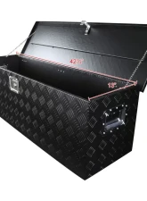 Spec-D Universal 44" Black Aluminum Heavy Duty Truck Tool Box w/ Side Handles, Lock & Keys                                     - TBOX-ALM06BK - Image 5