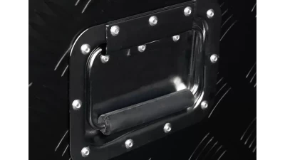 Spec-D Universal 44" Heavy Duty Black Aluminum Tool Box w/ Side Handles, Lock, & Keys                                     - TBOX-ALM06BK - Image 7