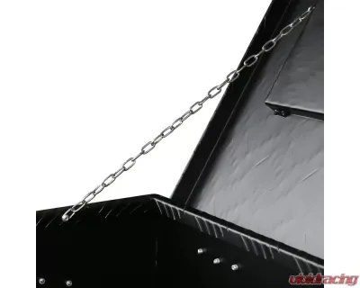 Spec-D Universal 44" Black Aluminum Heavy Duty Truck Tool Box w/ Side Handles, Lock & Keys - TBOX-ALM06BK
