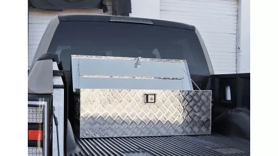 Spec-D Universal 44" Heavy Duty Silver Aluminum Truck Tool Box w/ Side Handles, Lock, & Keys                                     - TBOX-ALM06 - Image 4