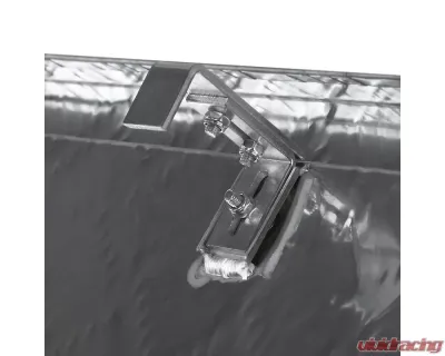 Spec-D Universal 44" Heavy Duty Silver Aluminum Truck Tool Box w/ Side Handles, Lock, & Keys - TBOX-ALM06