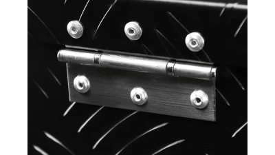 Spec-D Universal 15~28" Black Heavy Duty Aluminum Truck Trailer Tongue Tool Box w/ Lock & Keys                                     - TBOX-ALM08BK - Image 10