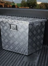 Spec-D Universal 15-28" Silver Aluminum Heavy Duty Truck Trailer Tongue Tool Box w/ Lock & Keys                                     - TBOX-ALM08 - Image 4