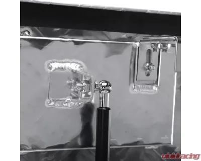 Spec-D Universal 15-28" Silver Aluminum Heavy Duty Truck Trailer Tongue Tool Box w/ Lock & Keys - TBOX-ALM08