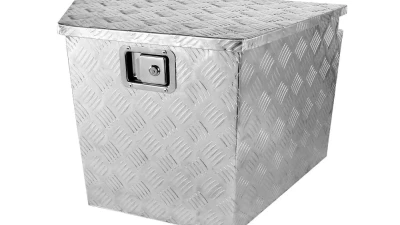 Spec-D Universal 15~29" Silver Heavy Duty Aluminum Truck Trailer Tongue Tool Box w/ Lock & Keys                                     - TBOX-ALM09 - Image 10