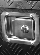 Spec-D Universal 15~29" Heavy Duty Black Aluminum Truck Trailer Tongue Tool Box w/ Lock & Keys                                     - TBOX-ALM09BK - Image 3