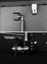 Spec-D Universal 15~29" Heavy Duty Black Aluminum Truck Trailer Tongue Tool Box w/ Lock & Keys                                     - TBOX-ALM09BK - Image 6