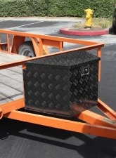 Spec-D Universal 15~29" Heavy Duty Black Aluminum Truck Trailer Tongue Tool Box w/ Lock & Keys                                     - TBOX-ALM09BK - Image 9