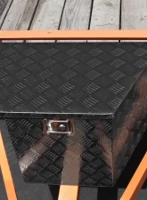 Spec-D Universal 15~29" Heavy Duty Black Aluminum Truck Trailer Tongue Tool Box w/ Lock & Keys                                     - TBOX-ALM09BK - Image 10