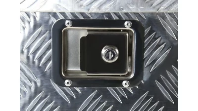 Spec-D Universal 15~29" Silver Heavy Duty Aluminum Truck Trailer Tongue Tool Box w/ Lock & Keys                                     - TBOX-ALM09 - Image 6