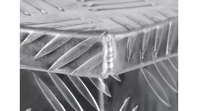 Spec-D Universal 15~29" Silver Heavy Duty Aluminum Truck Trailer Tongue Tool Box w/ Lock & Keys                                     - TBOX-ALM09 - Image 7