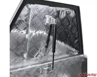 Spec-D Universal 15-29" Silver Aluminum Heavy Duty Truck Trailer Tongue Tool Box w/ Lock & Keys - TBOX-ALM09