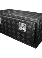 Spec-D Universal 36" Heavy Duty Black Aluminum Underbody Truck Tool Box w/ T-Handle Latches, Locks, & Keys                                     - TBOX-ALM11BK - Image 10