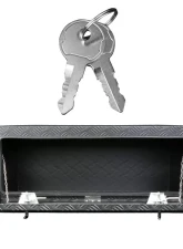 Spec-D Universal 36" Heavy Duty Black Aluminum Underbody Truck Tool Box w/ T-Handle Latches, Locks, & Keys                                     - TBOX-ALM11BK - Image 4