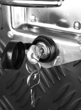 Spec-D Universal 36" Heavy Duty Black Aluminum Underbody Truck Tool Box w/ T-Handle Latches, Locks, & Keys                                     - TBOX-ALM11BK - Image 5