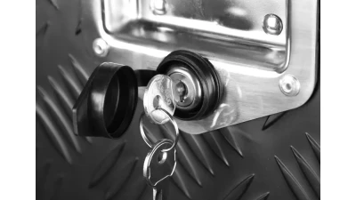 Spec-D Universal 36" Heavy Duty Black Aluminum Underbody Truck Tool Box w/ T-Handle Latches, Locks, & Keys                                     - TBOX-ALM11BK - Image 5