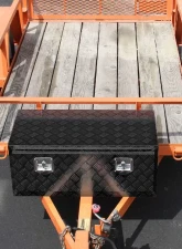 Spec-D Universal 36" Heavy Duty Black Aluminum Underbody Truck Tool Box w/ T-Handle Latches, Locks, & Keys                                     - TBOX-ALM11BK - Image 8