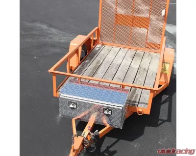 Spec-D Universal 36" Heavy Duty Silver Aluminum Underbody Truck Tool Box w/ T-Handle Latches, Locks, & Keys - TBOX-ALM11