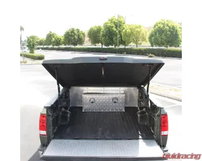 Spec-D Universal 36" Heavy Duty Silver Aluminum Underbody Truck Tool Box w/ T-Handle Latches, Locks, & Keys - TBOX-ALM11