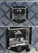 Spec-D Universal 36" Heavy Duty Silver Aluminum Underbody Truck Tool Box w/ T-Handle Latches, Locks, & Keys                                     - TBOX-ALM11 - Image 6