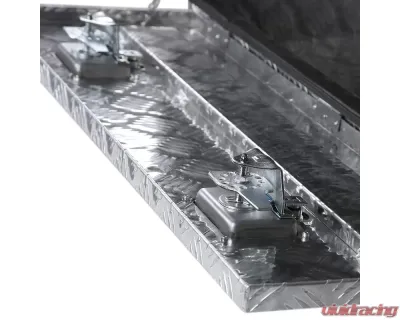 Spec-D Universal 36" Heavy Duty Silver Aluminum Underbody Truck Tool Box w/ T-Handle Latches, Locks, & Keys - TBOX-ALM11
