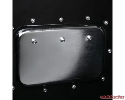 Spec-D Universal 49" Heavy Duty Black Aluminum Truck Tool Box w/ Side Handles, Lock, & Keys - TBOX-ALM14BK