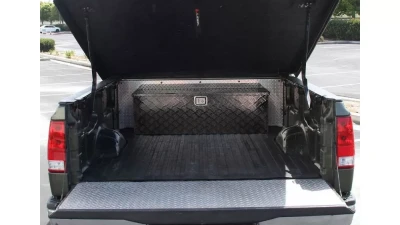 Spec-D Universal 49" Heavy Duty Black Aluminum Truck Tool Box w/ Side Handles, Lock, & Keys                                     - TBOX-ALM14BK - Image 8