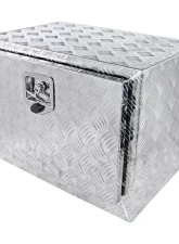 Spec-D Universal 24" Heavy Duty Silver Aluminum Underbody Truck Tool Box w/ T-Handle Latch, Lock, & Keys                                     - TBOX-ALM15 - Image 10