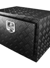 Spec-D Universal 24" Black Aluminum Heavy Duty Underbody Truck Tool Box w/ T-Handle Latch, Lock & Keys                                     - TBOX-ALM15BK - Image 9