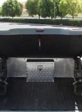 Spec-D Universal 24" Heavy Duty Silver Aluminum Underbody Truck Tool Box w/ T-Handle Latch, Lock, & Keys                                     - TBOX-ALM15 - Image 4