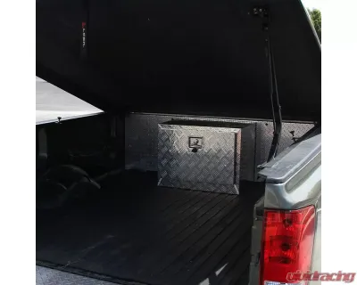 Spec-D Universal 24" Heavy Duty Silver Aluminum Underbody Truck Tool Box w/ T-Handle Latch, Lock, & Keys - TBOX-ALM15