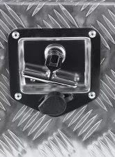 Spec-D Universal 24" Heavy Duty Silver Aluminum Underbody Truck Tool Box w/ T-Handle Latch, Lock, & Keys                                     - TBOX-ALM15 - Image 7