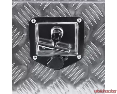 Spec-D Universal 24" Heavy Duty Silver Aluminum Underbody Truck Tool Box w/ T-Handle Latch, Lock, & Keys - TBOX-ALM15