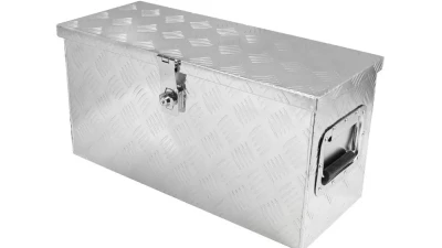Spec-D Universal 24" Heavy Duty Silver Aluminum Truck Tool Box w/ Side Handles, Lock, & Keys                                     - TBOX-ALM25 - Image 10