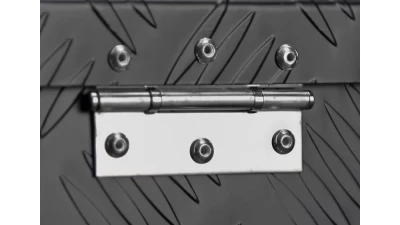 Spec-D Universal 24" Heavy Duty Black Aluminum Tool Box w/ Side Handles, Lock, & Keys                                     - TBOX-ALM25BK - Image 10