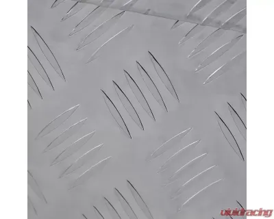 Spec-D Universal 24" Heavy Duty Silver Aluminum Truck Tool Box w/ Side Handles, Lock, & Keys - TBOX-ALM25