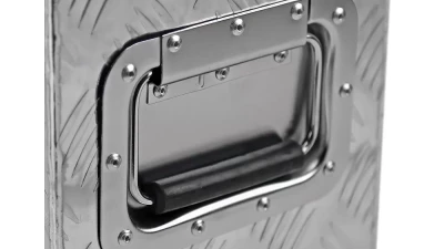 Spec-D Universal 24" Heavy Duty Silver Aluminum Truck Tool Box w/ Side Handles, Lock, & Keys                                     - TBOX-ALM25 - Image 7