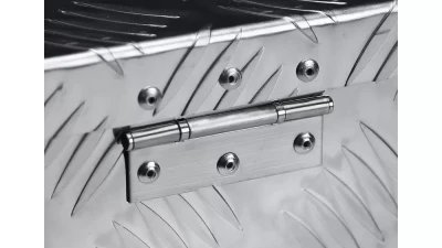 Spec-D Universal 24" Heavy Duty Silver Aluminum Truck Tool Box w/ Side Handles, Lock, & Keys                                     - TBOX-ALM25 - Image 10