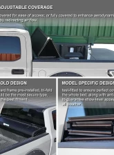 Spec-D 6' Long Bed Hard Quad-Fold Tonneau Cover Chevrolet | GMC | Isuzu Standard/Extended Cab 2004-2012                                     - TC4H-COL04-6-SP - Image 2