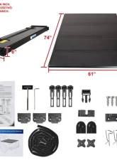 Spec-D 6' Long Bed Hard Quad-Fold Tonneau Cover Chevrolet | GMC | Isuzu Standard/Extended Cab 2004-2012                                     - TC4H-COL04-6-SP - Image 8
